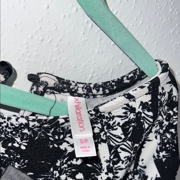 Xhilaration Black and White Cowl Neck Sheath Midi Dress - Picture 5 of 9